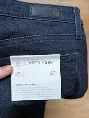 AG Adriano Goldschmied Contour 360° Prima Cigarette Leg Jeans - Dark Blue